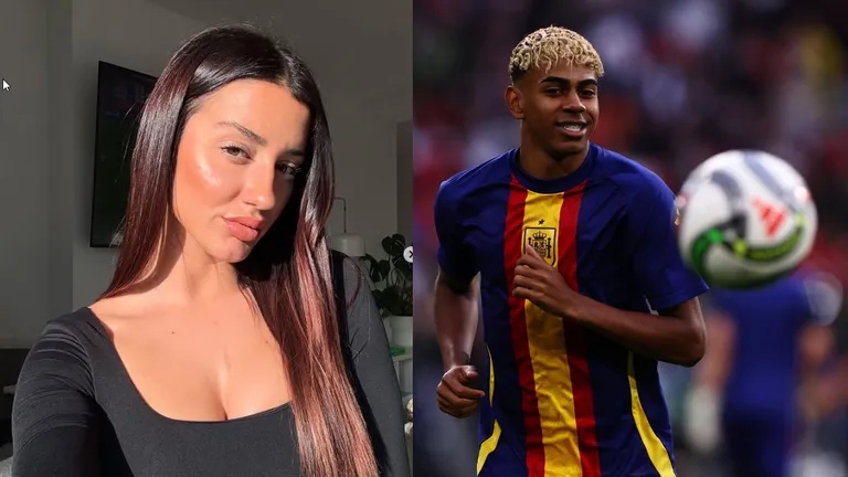 新欢🥰17岁亚马尔与女网红同游意大利，女方比他大了13岁😯